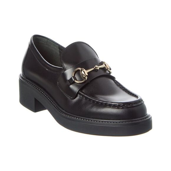 Gucci Shoes - Gucci Horsebit Leather Loafer, Black